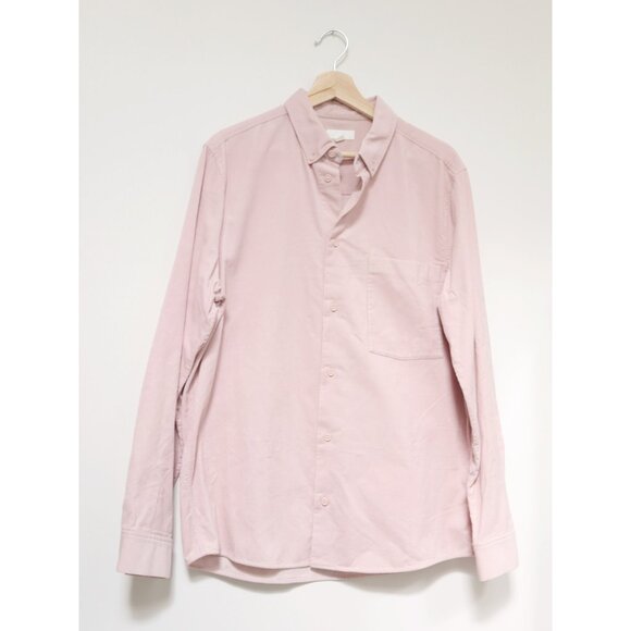 COS Men's Regular-Fit Blush Pink Cotton Corduroy Shirt - Picture 5 of 9